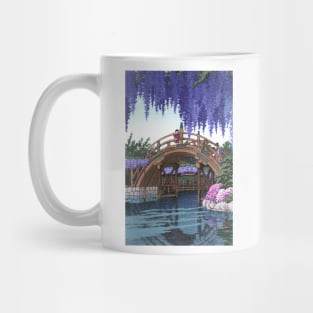 Wisteria at Kameido by Kawase Hasui Mug